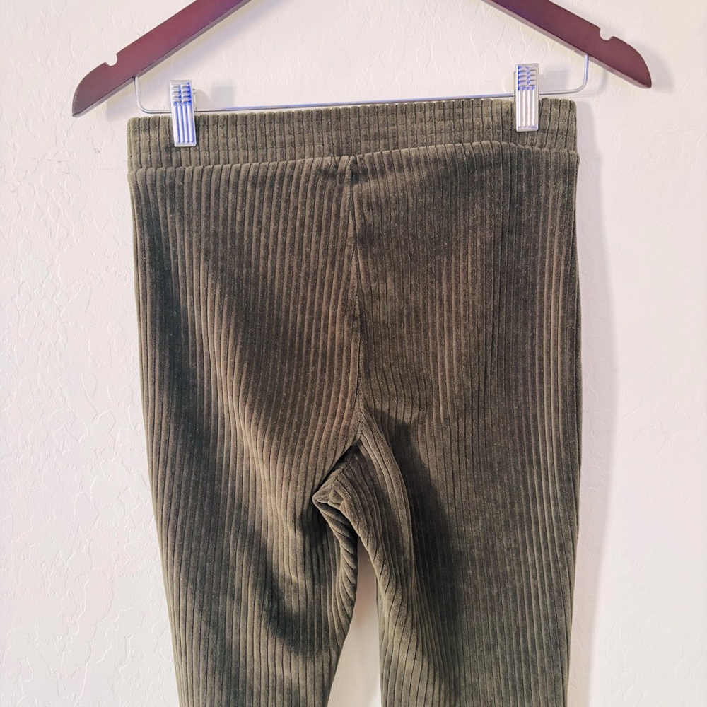 Aerie Small Short Olive Corduroy Pants Stretchy Pull-on - Picture 6 of 6